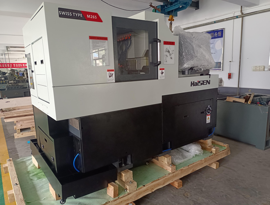 Багатофункціональний автомат поздовжнього точіння з ЧПУ "SYNTEC & FANUC" модель M205 з протівошпінделем і приводним інструментом.