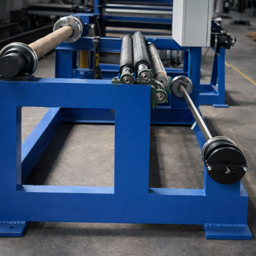 Автоматичний змотувач/розмотувач готової продукції  подвійний пристрій для кінцевого намотування 1200 мм